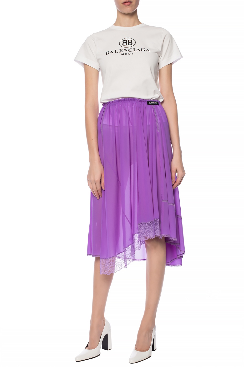 Balenciaga purple discount skirt